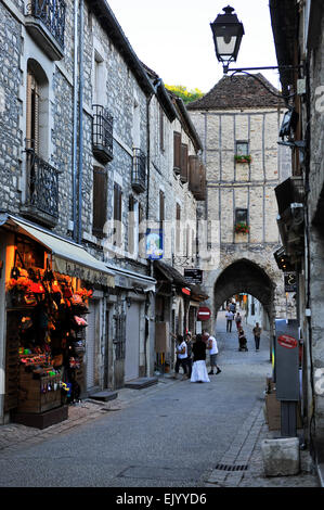 Pilgerreise Website Rocamadour, Departement Lot, Midi-Pyrenäen, Südwest-Frankreich, Frankreich, Europa Stockfoto