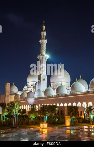 Sheikh Zayed Grand Moschee in Abu Dhabi Stockfoto