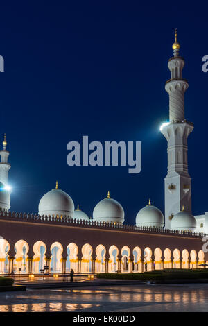 Sheikh Zayed Grand Moschee in Abu Dhabi Stockfoto