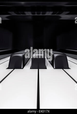 3D Render des Klaviers Stockfoto
