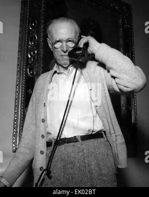 SINCLAIR LEWIS (1885-1951), US-amerikanischer Schriftsteller und Dramatiker in Venedig im Jahr 1950. Foto Interphoto Stockfoto