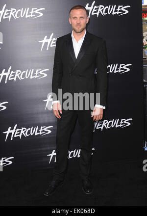 Los Angeles Premiere von 'Hercules' am 23. Juli 2014 in TCL Chinese Theatre in Hollywood, Kalifornien - Ankünfte Featuring: Tobias Santelmann Where: Los Angeles, California, Vereinigte Staaten von Amerika bei: 23. Juli 2014 Stockfoto