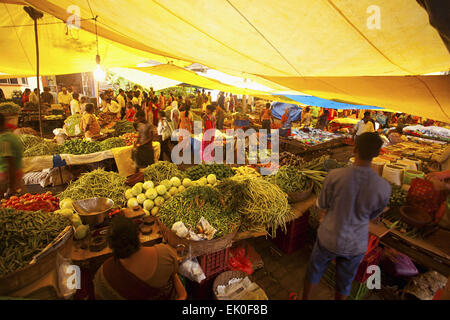 Banastari Markt, Nord-Goa, Indien Stockfoto