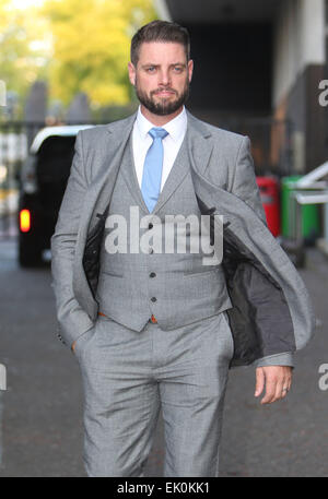 Keith Duffy außerhalb ITV Studios mit: Keith Duffy wo: London, Vereinigtes Königreich bei: 30 Sep 2014 Stockfoto