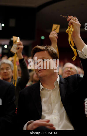 Liberale Demokraten Frühling Konferenz 2015 auf 14.03.2015 an BT Convention Centre, Liverpool. Xxxx Xxxxxx. Bild von Julie Edwards Stockfoto