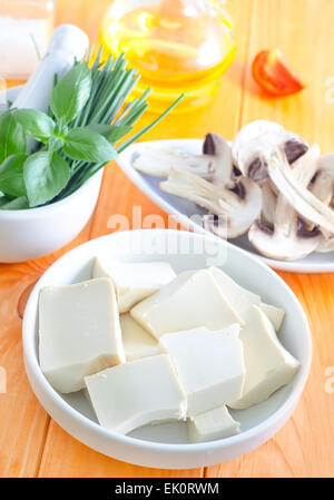 Zutaten für Lasagne Stockfoto