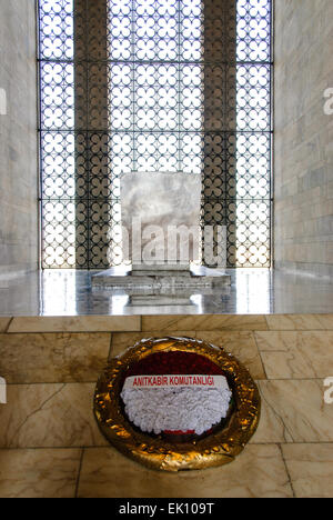 Atatürks Sarkophag im Anitkabir Mausoleum Stockfoto