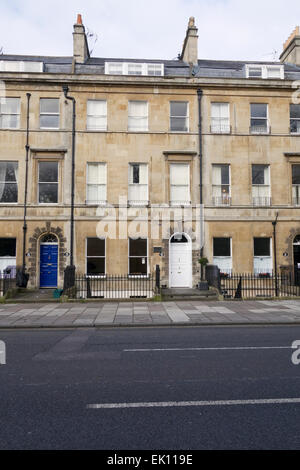 Jane Austen's House, No 4 Sydney Place, Bath, Somerset, England, Großbritannien Stockfoto