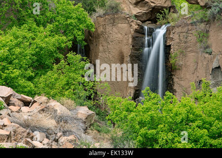 Lower Falls, Falls Trail, Bandelier National Monument, New Mexico, USA Stockfoto