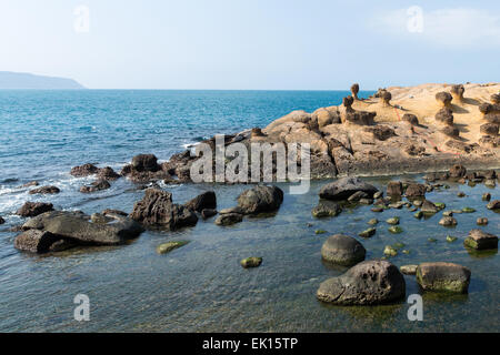 Yehliu geologischen Park in Taiwan Stockfoto