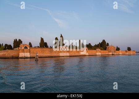 Wände der Isola di San Michele in Venedig fungiert als Stadt-Friedhof Stockfoto