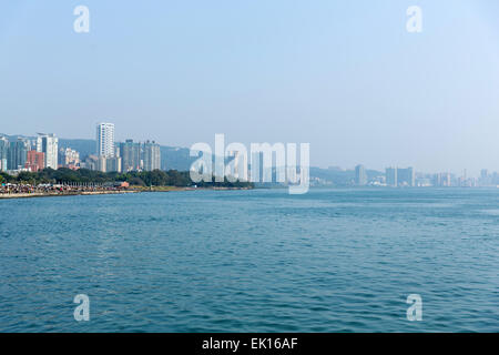 Tamsui-Flusses in New Taipei City, Taiwan. Stockfoto