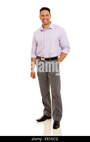 attraktiver Mann mittleren Alters in die Kamera schaut Stockfoto