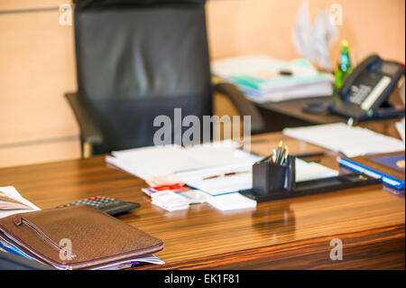 leeren Arbeitsbereich Direktor eines Unternehmens Stockfoto