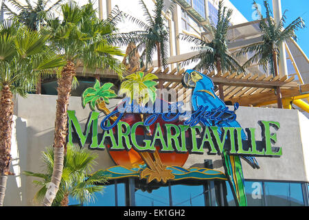 Las Vegas, Nevada, USA - 20. Oktober: Margaritaville Restaurant - Geschenk Shop am 20. Oktober 2013 in Las Vegas, der Jimmy Buffet's Margaritaville Restaurant im Dezember 2003 als Teil der Flamingo geöffnet Stockfoto