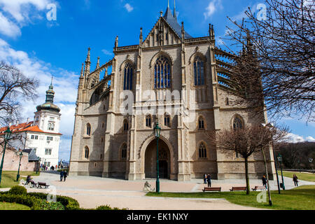 Gotische Kathedrale von St. Barbara, Kutna Hora, UNESCO, Böhmen, Tschechien Stockfoto