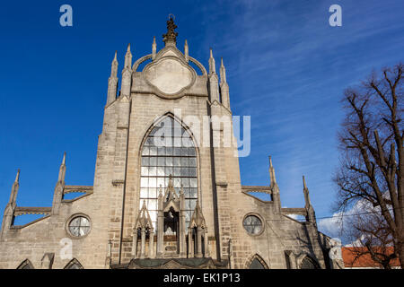 Die Kirche Mariä Himmelfahrt, Stift Sedlec, Kutna Hora, UNESCO-Stadt, Tschechien Stockfoto