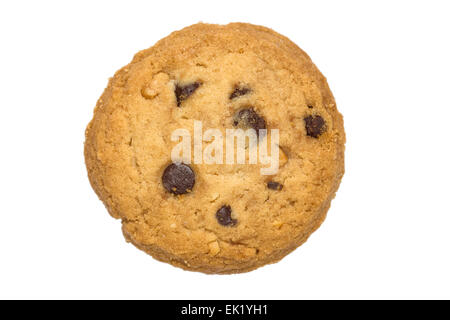 Schokolade-chips Cookie köstliche isolierten weißen Hintergrund Stockfoto