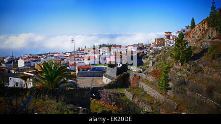Spanien-Kanarische Inseln Teneriffa Vilaflor Skyline Wolke Stockfoto