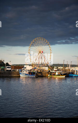 Riesenrad in Honfleur, Normandie Frankreich Europa Stockfoto