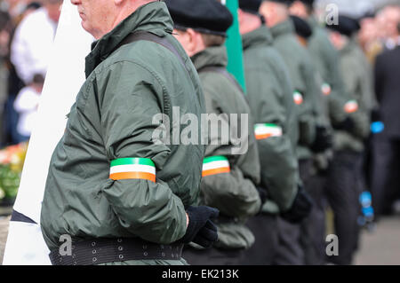 Belfast, Nordirland, Vereinigtes Königreich. 5. April 2015. Nationalen Graves Association und Sinn Féin feiern den 99. Jahrestag von den irischen Osteraufstand, Belfast Credit: Stephen Barnes/Alamy Live News Stockfoto