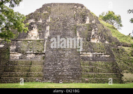 Lost World (Mundo Perdido) Tempel, Tikal, Guatemala Stockfoto