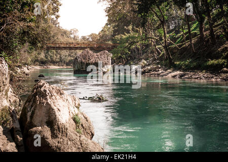 Park von Semuc Champey nahe umso zu Guatemala Stockfoto