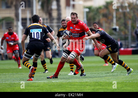 Toulon, Frankreich. 5. April 2015. Europameister Rugby. Toulon gegen Wespen. Ali Williams (Rct) Credit: Action Plus Sport/Alamy Live News Stockfoto