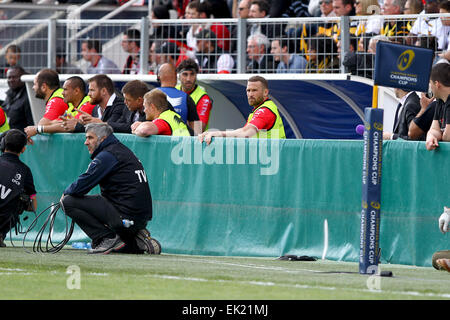 Toulon, Frankreich. 5. April 2015. Europameister Rugby. Toulon gegen Wespen. Bildnachweis: Aktion Plus Sport/Alamy Live-Nachrichten Stockfoto