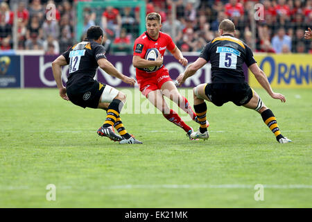 Toulon, Frankreich. 5. April 2015. Europameister Rugby. Toulon gegen Wespen. zog Mitchell (Rct) Credit: Action Plus Sport/Alamy Live News Stockfoto