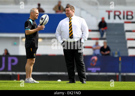 Toulon, Frankreich. 5. April 2015. Europameister Rugby. Toulon gegen Wespen. Dai Young Director des Rugby in London Wasps vor dem Start Credit: Action Plus Sport/Alamy Live News Stockfoto