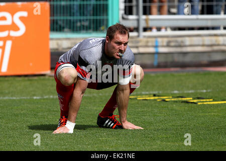 Toulon, Frankreich. 5. April 2015. Europameister Rugby. Toulon gegen Wespen. Ali Williams (Rct) Credit: Action Plus Sport/Alamy Live News Stockfoto