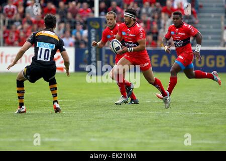 Toulon, Frankreich. 5. April 2015. Europameister Rugby. Toulon gegen Wespen. Bildnachweis: Aktion Plus Sport/Alamy Live-Nachrichten Stockfoto