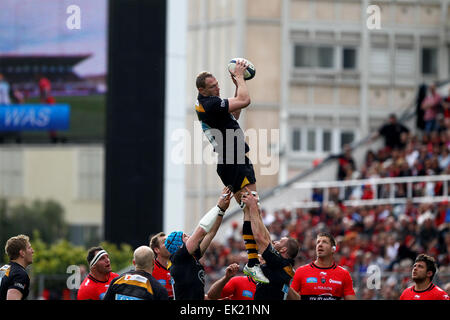 Toulon, Frankreich. 5. April 2015. Europameister Rugby. Toulon gegen Wespen. Bildnachweis: Aktion Plus Sport/Alamy Live-Nachrichten Stockfoto