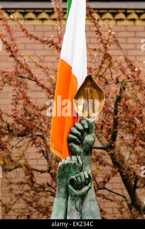 Irische Republikanische Memorial Garden, ein Zinken Bheo, Short Strand, Belfast, Nordirland. Stockfoto