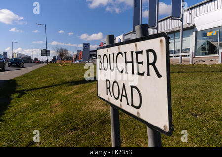 Boucher Road, Belfast Stockfoto