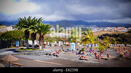 San Juan Strand Westküste Teneriffa Insel Kanaren Spanien Stockfoto