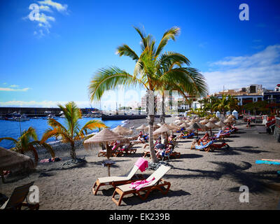 San Juan Strand Westküste Teneriffa Insel Kanaren Spanien Stockfoto