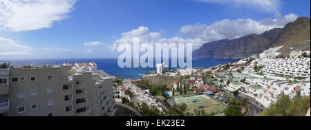 Los Gigantes Cliffs der Riesen n Puerto Santiago Teneriffa Insel Kanaren Spanien Stockfoto