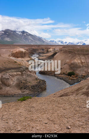 Berg- und Gletscherwelt Fluss im Tal von zehn tausend raucht, Katmai Nationalpark, Alaska, USA Stockfoto