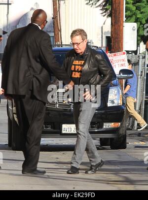 Promis kommen in den ABC Studios für late-Night Talk-Show Jimmy Kimmel mit: Tim Allen Where: Los Angeles, California, Vereinigte Staaten von Amerika als: 1. Oktober 2014 Stockfoto