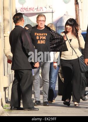 Promis kommen in den ABC Studios für late-Night Talk-Show Jimmy Kimmel mit: Tim Allen Where: Los Angeles, California, Vereinigte Staaten von Amerika als: 1. Oktober 2014 Stockfoto