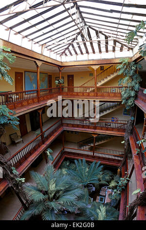 Hotel Monopol spanischen Kolonialstil Architektur des Hotels Puerto De La Cruz Teneriffa Insel Kanaren Spanien Stockfoto