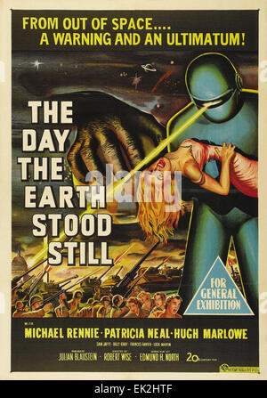 Der Tag, den die Erde Still - Filmplakat Stand Stockfoto