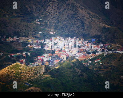Vallehermoso Dorf La Gomera Insel Kanaren Spanien Stockfoto