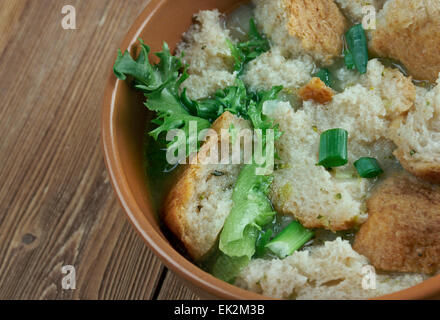 Brotsuppe - fränkische Brotsuppe Stockfoto