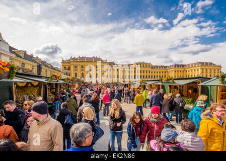 Wien, Schloss Schönbrunn, Ostermarkt, Ostermarkt, Österreich, 13. Bezirk, Schönbrunn Stockfoto