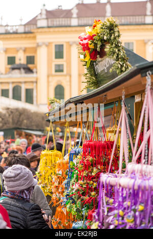 Wien, Schloss Schönbrunn, Ostermarkt, Ostermarkt, Österreich, 13. Bezirk, Schönbrunn Stockfoto