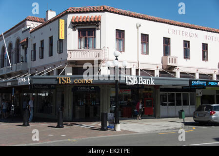 Trustee Savings Bank in Napier - Art-Deco-Stil, Neuseeland. Stockfoto