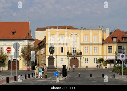 Becsi Kapu ter, Altstädter Ring, Gyor, Ungarn Stockfoto